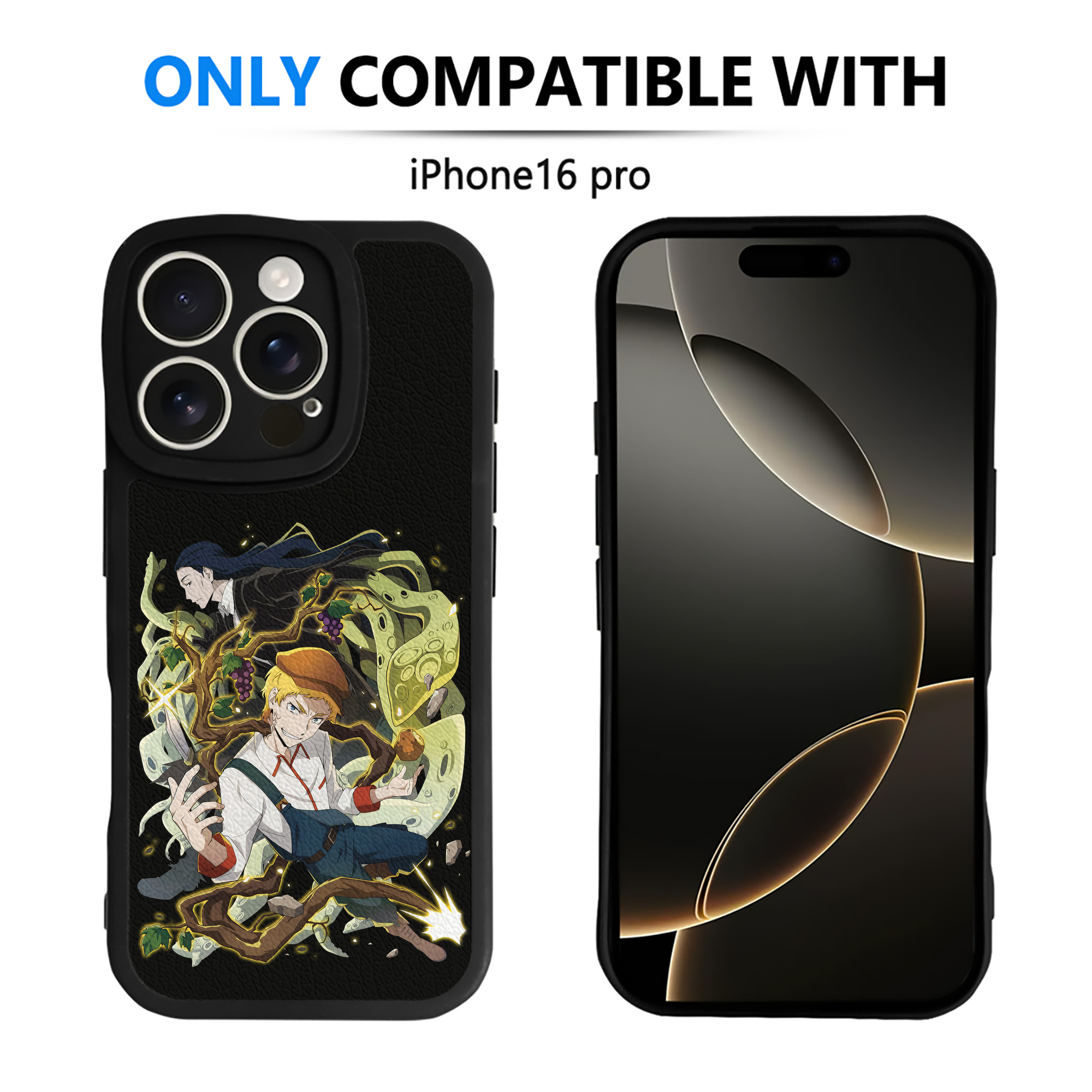 （画像用） 文豪ストレイドッグス Bungo Stray Dogs 【iPhone 16シリーズ対応】シリコンスマホケース（レザー調） 材質：シリコン